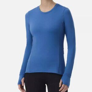 NEW Spyder Active Womens M Blue Long Sleeve Performance Top Thermal